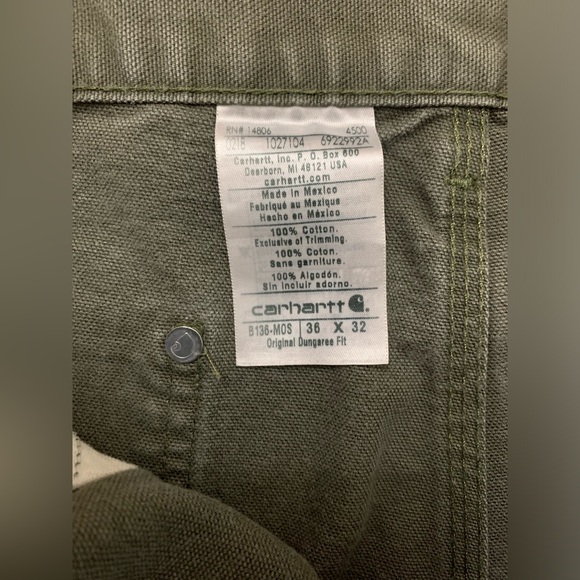 🫒Carhartt Double-Knee Workwear Pants (36x32) - Picture 4 of 7